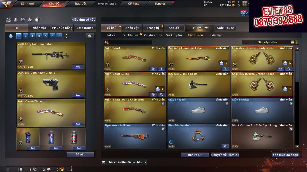 shop acc cf uy tin gia re